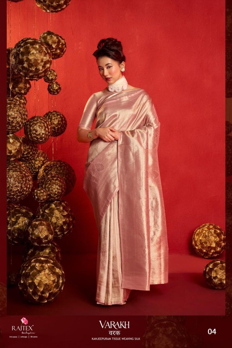 Varakh By Rajtex Kanjeepuram Tissue Weaving Silk Saree
